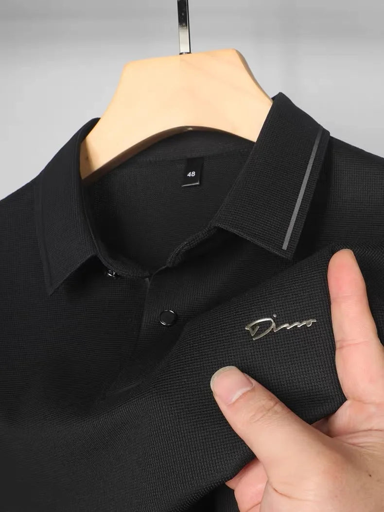 Luca – Premium Eisseide Polo-Shirt für Herren