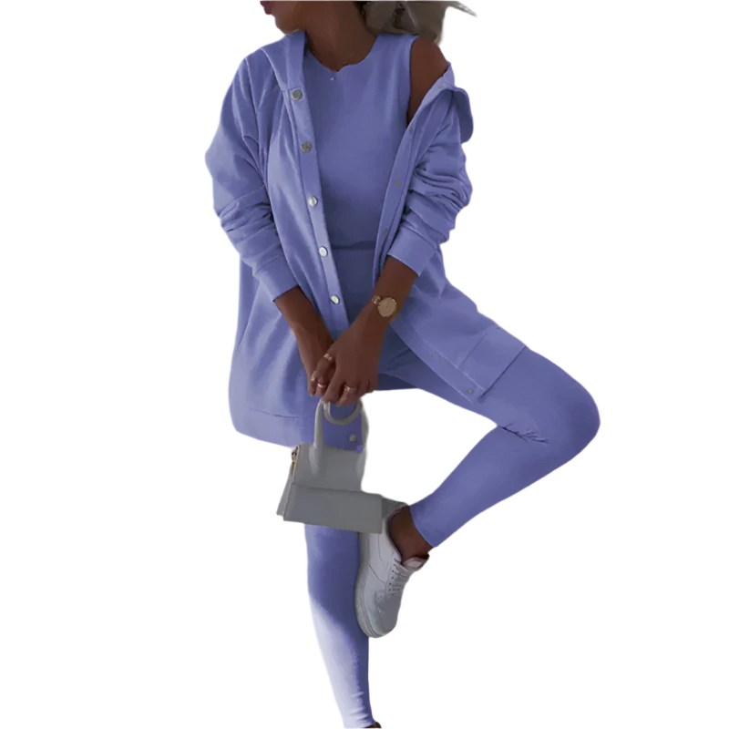 Lara – Elegantes 3-Teiler-Sportoutfit für Damen