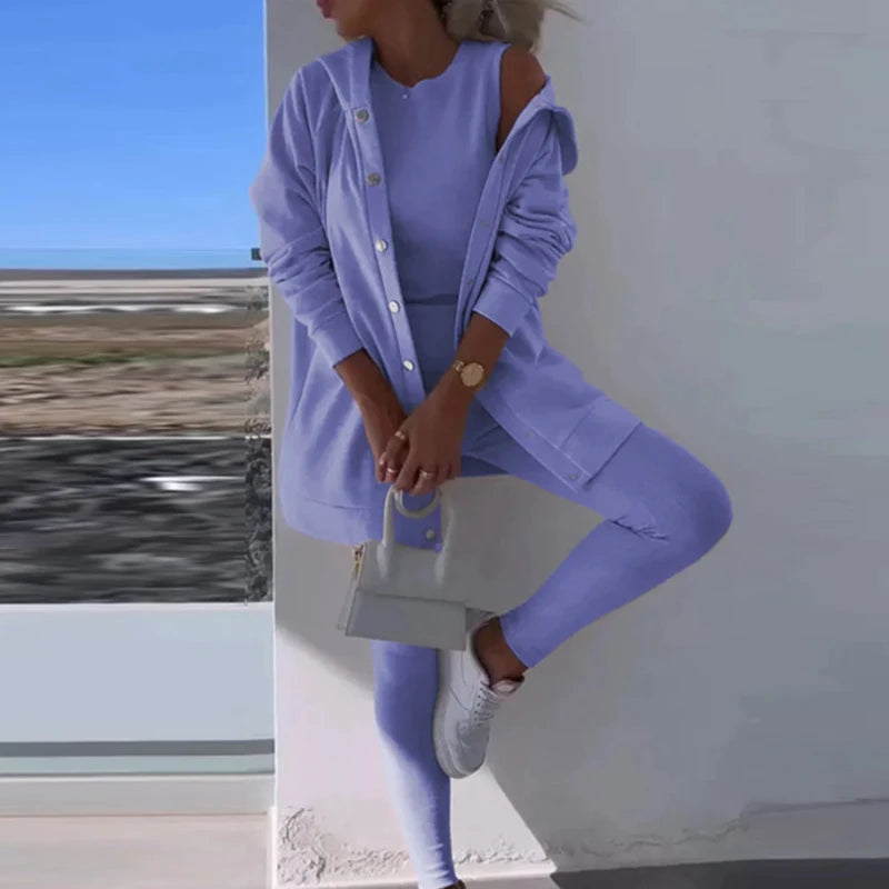 Lara – Elegantes 3-Teiler-Sportoutfit für Damen