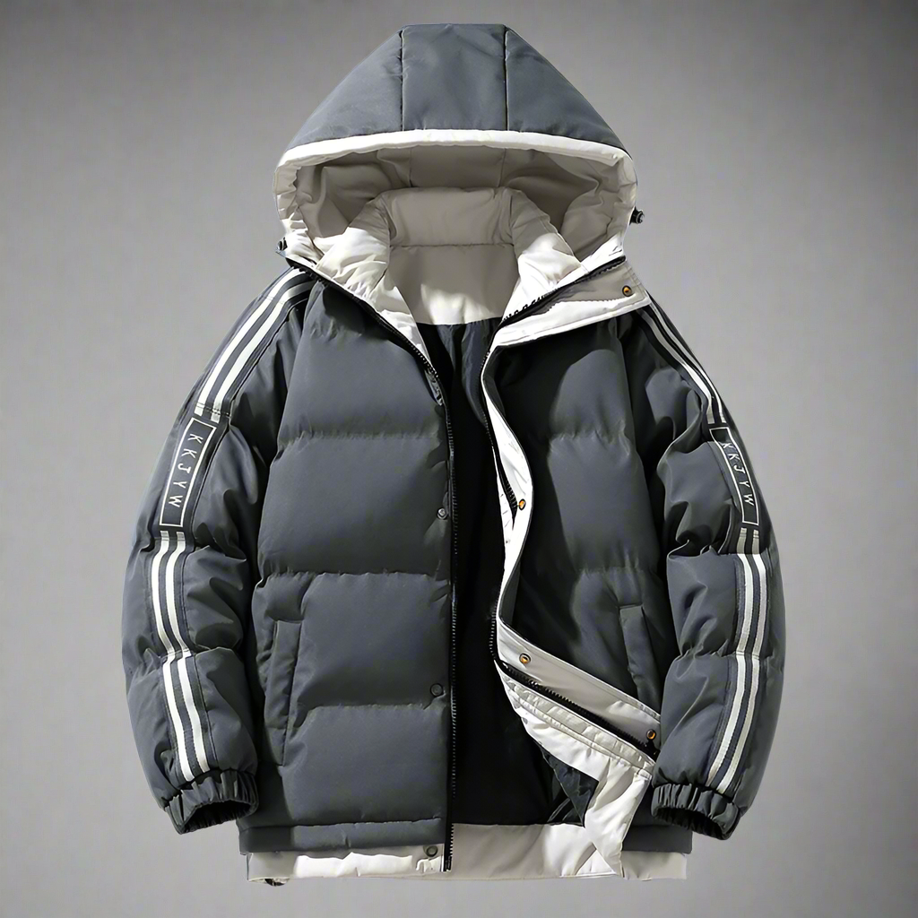 Lucas – Herren Winter Baumwolljacke mit Kapuze