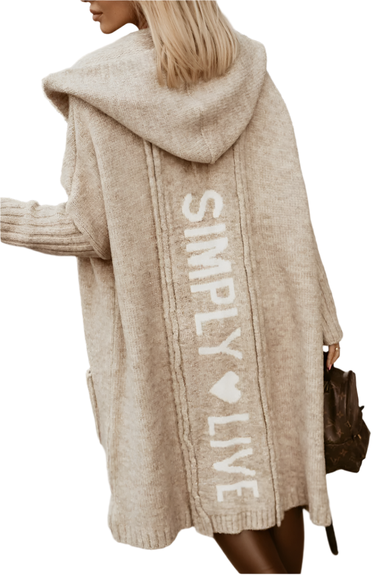 Giovanna – Luxuriöse Damen Lang Strickjacke