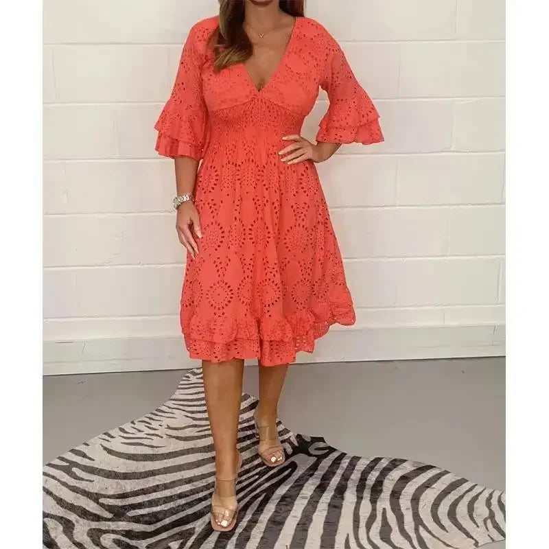 Adèle – Damen Spitzen-Sommerkleid