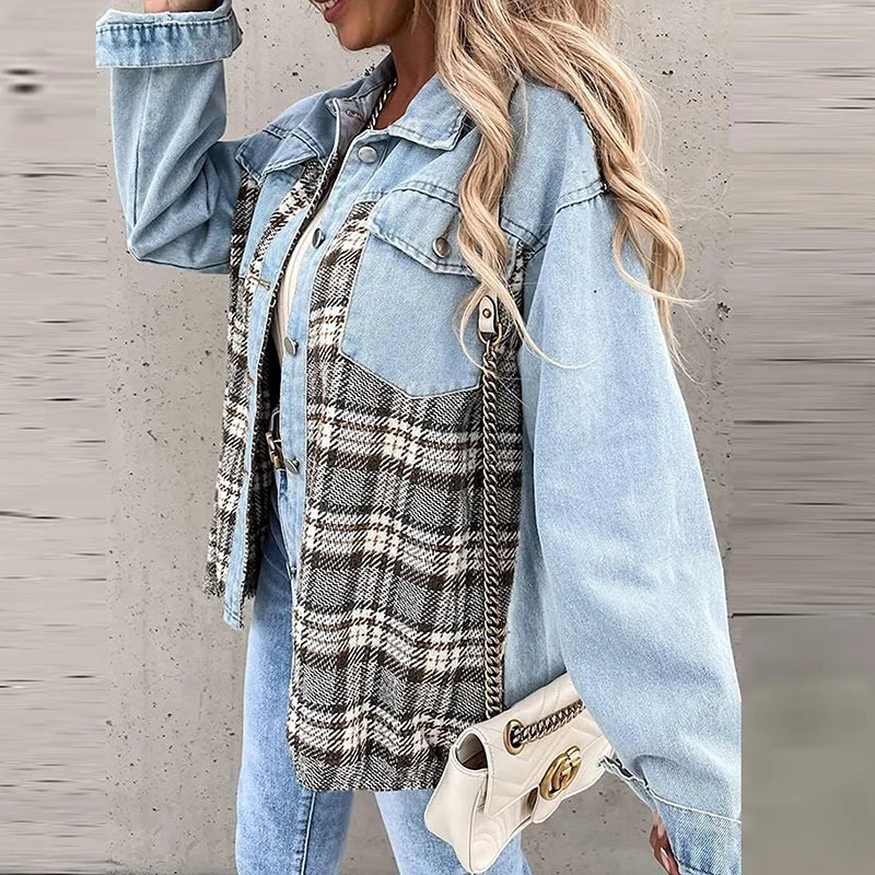 Isabelle – Karierte QuadroElegante Strickjacke für stilvolle Winterabende für Frauen