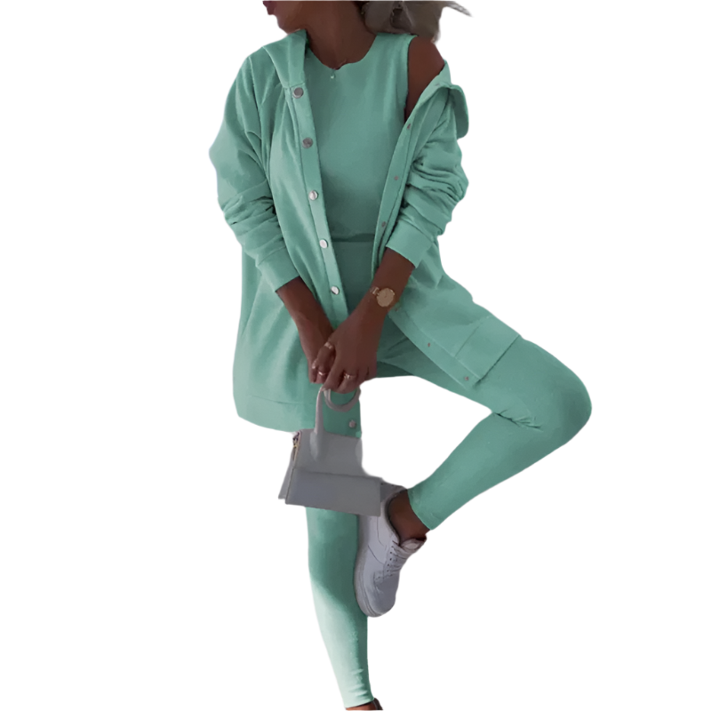 Lara – Elegantes 3-Teiler-Sportoutfit für Damen