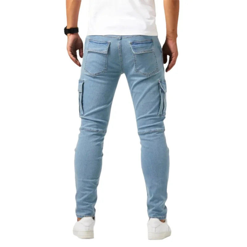 Marco – Multifunktionale Herren Denim Cargo Jeans