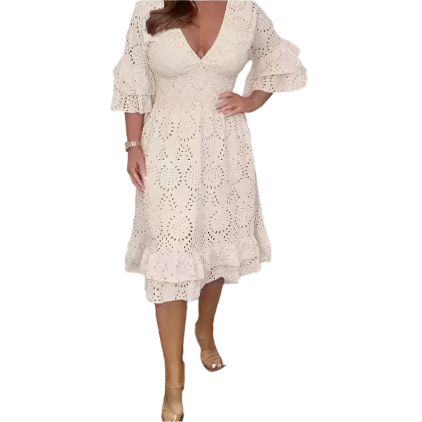 Adèle – Damen Spitzen-Sommerkleid