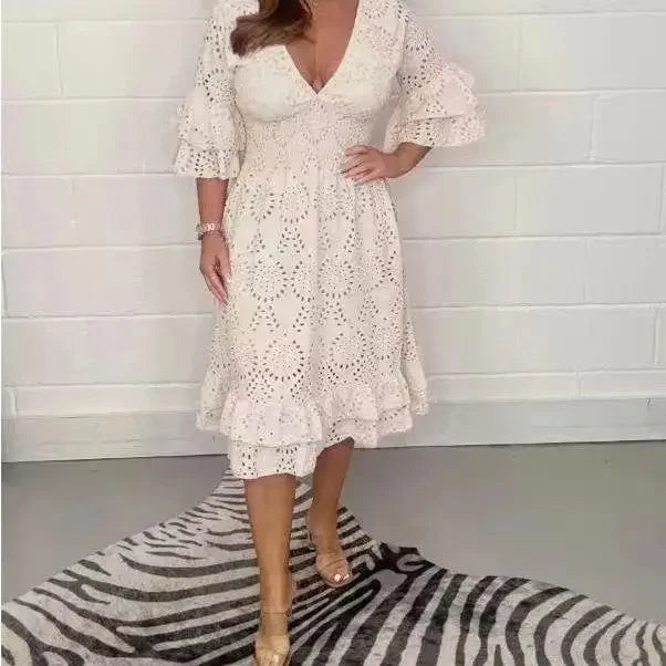 Adèle – Damen Spitzen-Sommerkleid