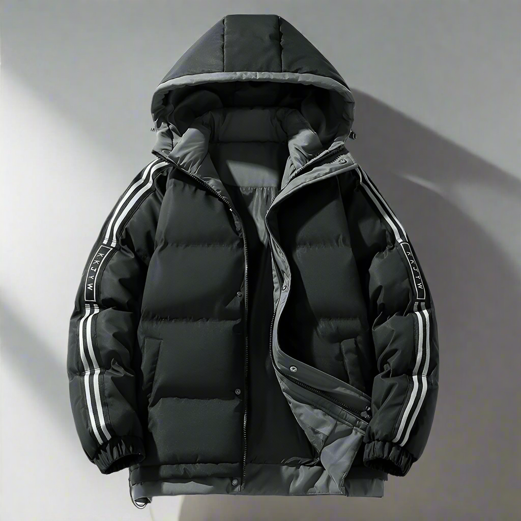 Lucas – Herren Winter Baumwolljacke mit Kapuze