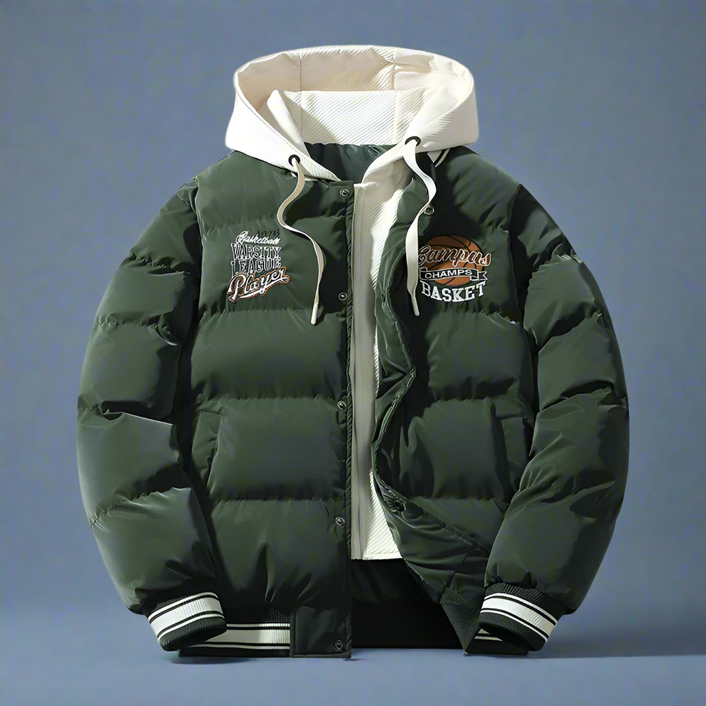 Alex – Neue Winterjacke für Herren, Basketball Warme Mäntel