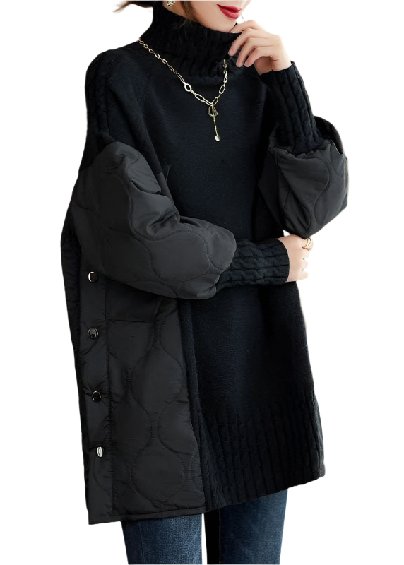 Chiara – Eleganter Hochkragen-Pullover für den Winter