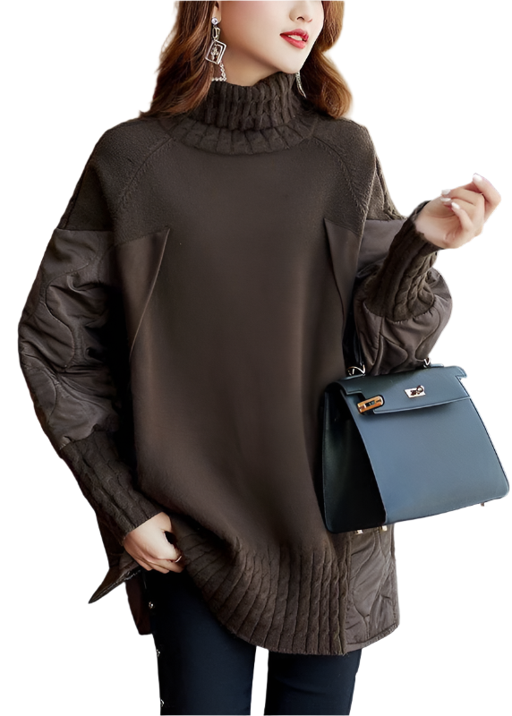 Chiara – Eleganter Hochkragen-Pullover für den Winter