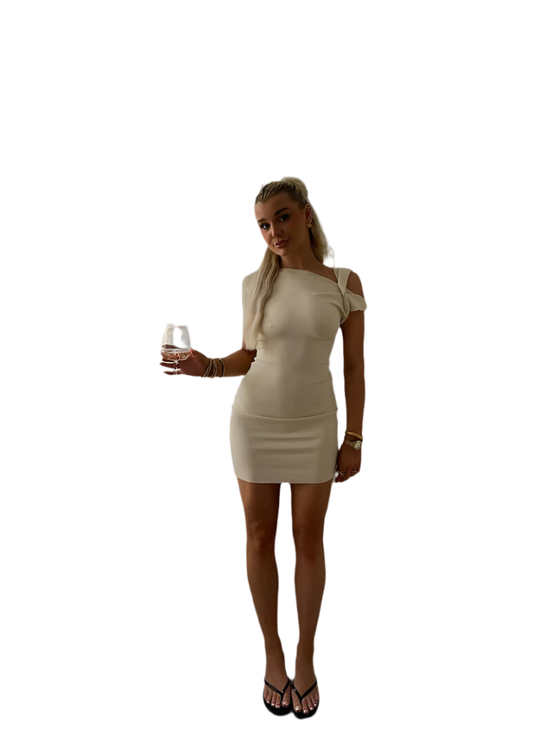 Isabella – Elegantes Einarm-Minikleid für Damen