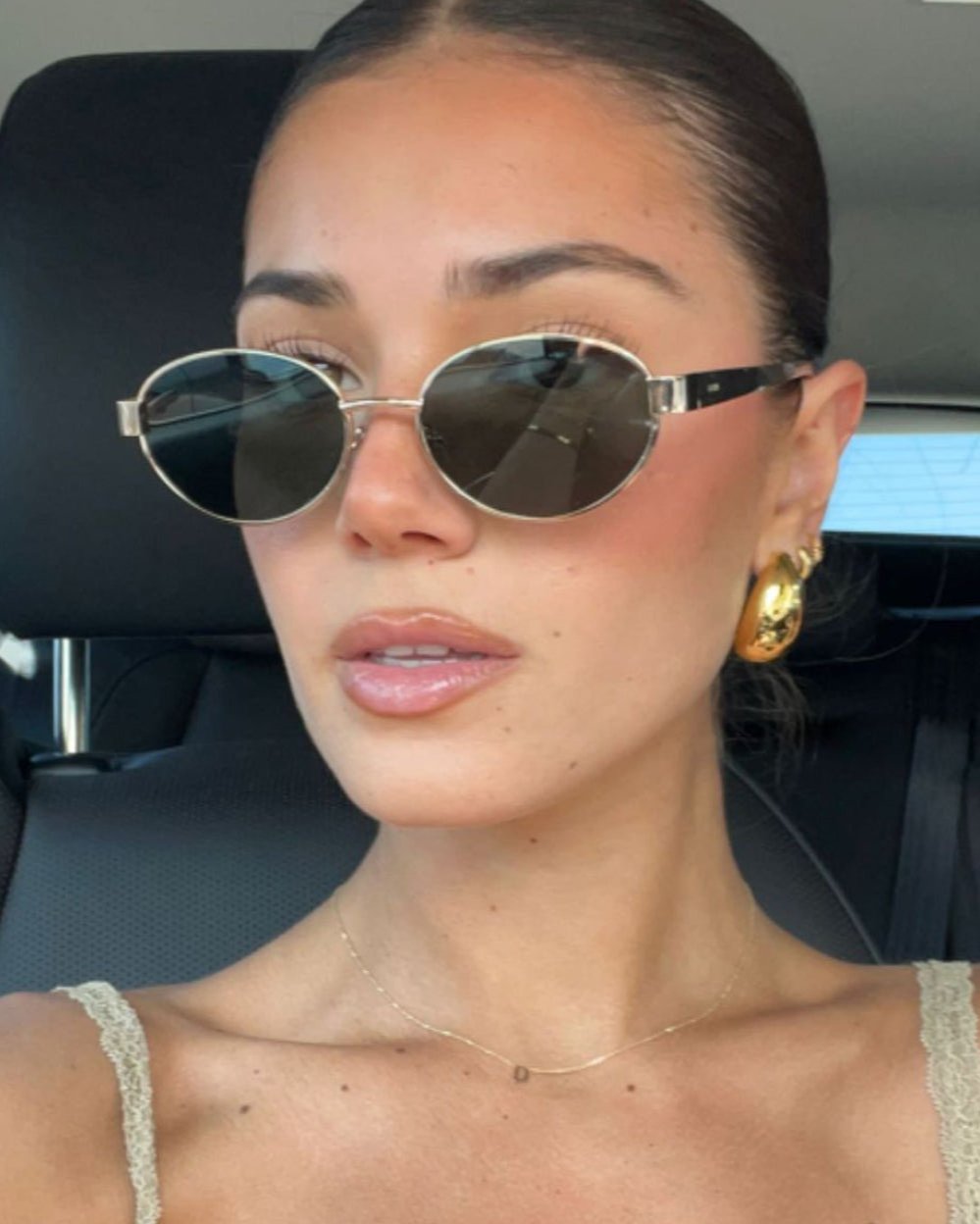 Giovanna – Vintage Chic Runde Metallsonnenbrille für Damen