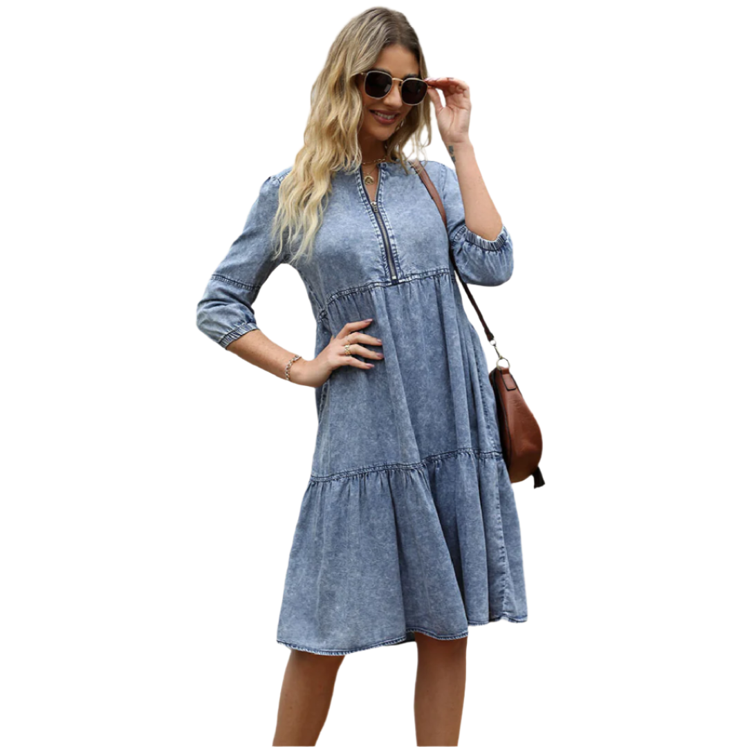 Lucia – Stylisches Damen-Denim-Kleid