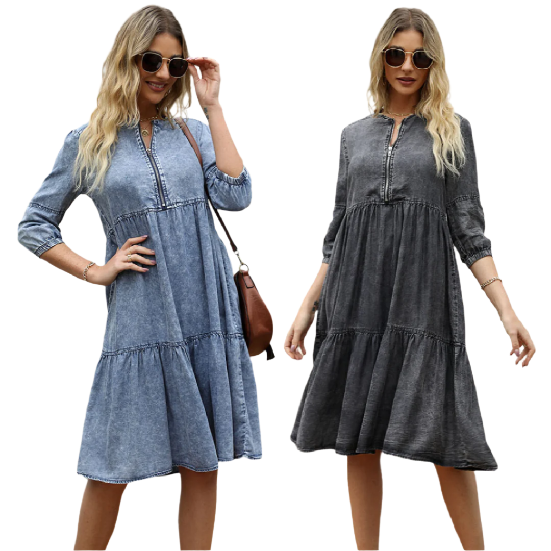 Lucia – Stylisches Damen-Denim-Kleid