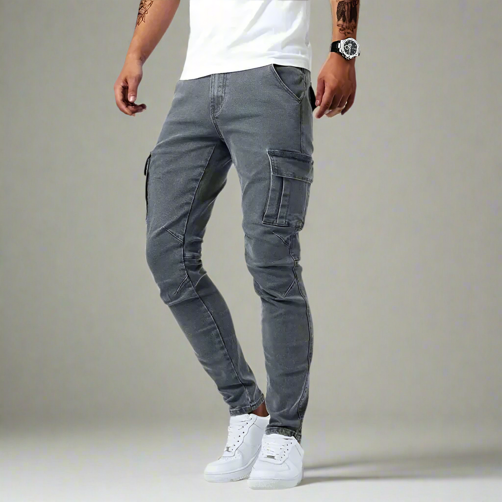 Luca – Herren Slim Fit Cargo Jeans