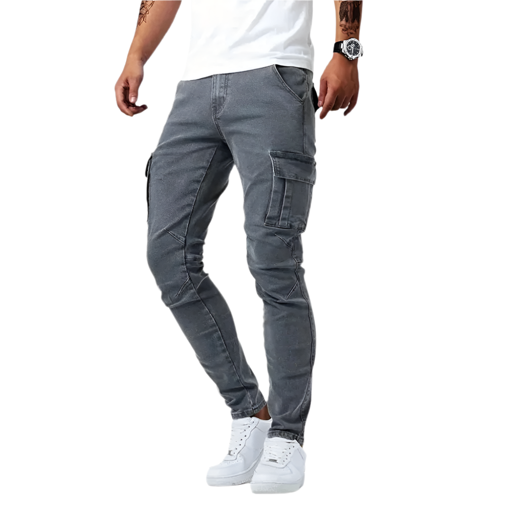 Luca – Herren Slim Fit Cargo Jeans