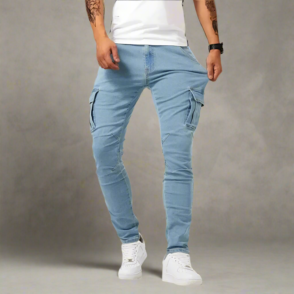 Luca – Herren Slim Fit Cargo Jeans