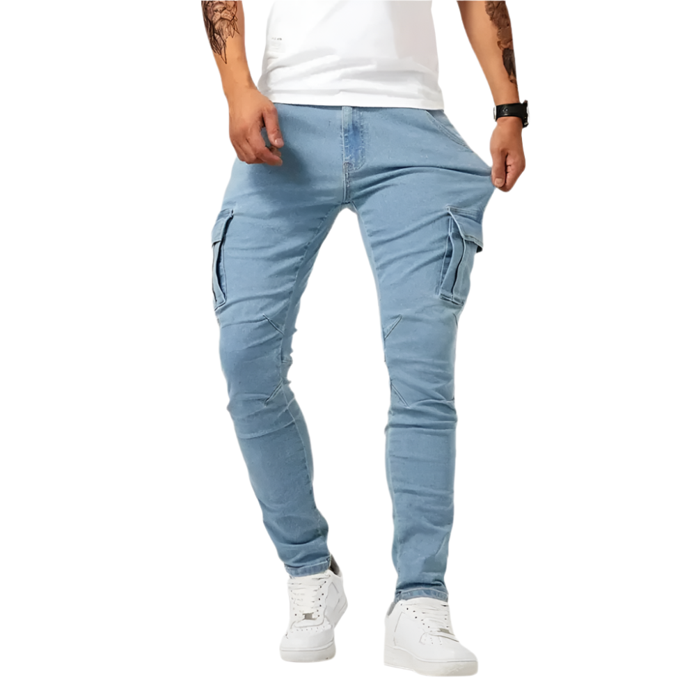 Luca – Herren Slim Fit Cargo Jeans