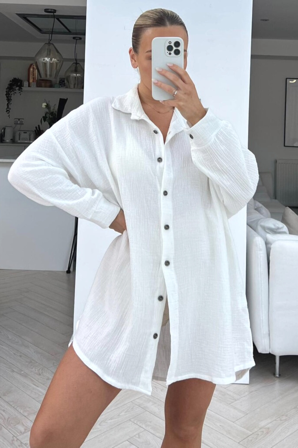 Sophie – Glamouröse Pailletten-Langarmbluse für Damen