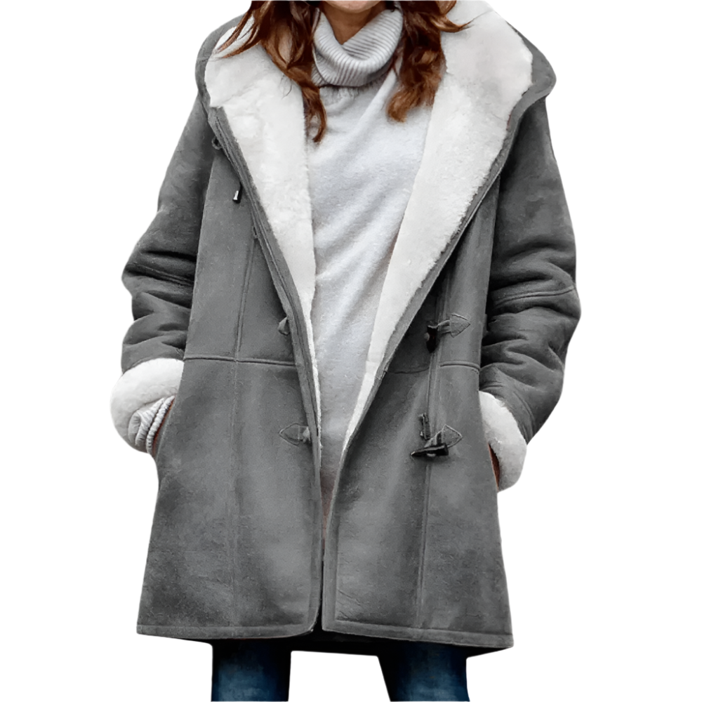 Livia – Elegante mittellange Kapuzenjacke für Damen