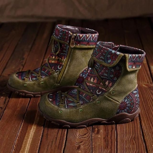 Eloisa – Bohemian Leder-Booties für Damen