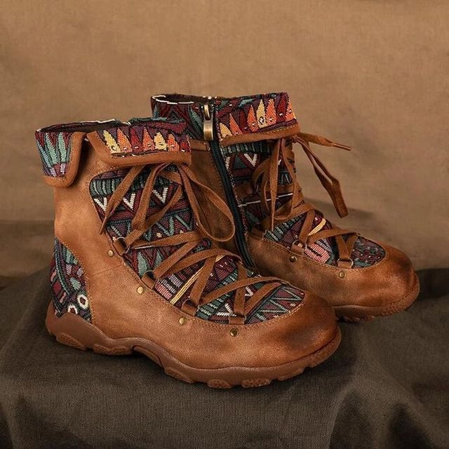 Eloisa – Bohemian Leder-Booties für Damen