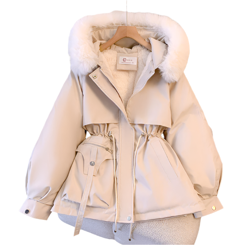 Isabella – Luxuriöser Damenwintermantel mit Pelzdetails