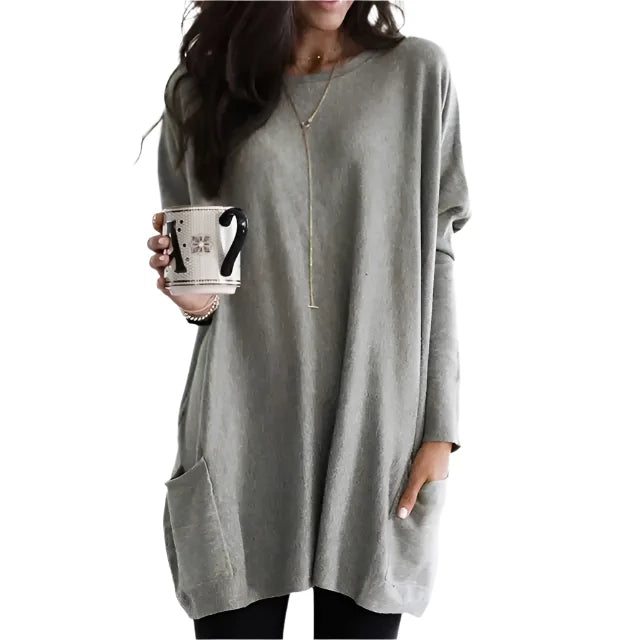 Amélie – Weiches Damen-Langarmtunik aus Strick