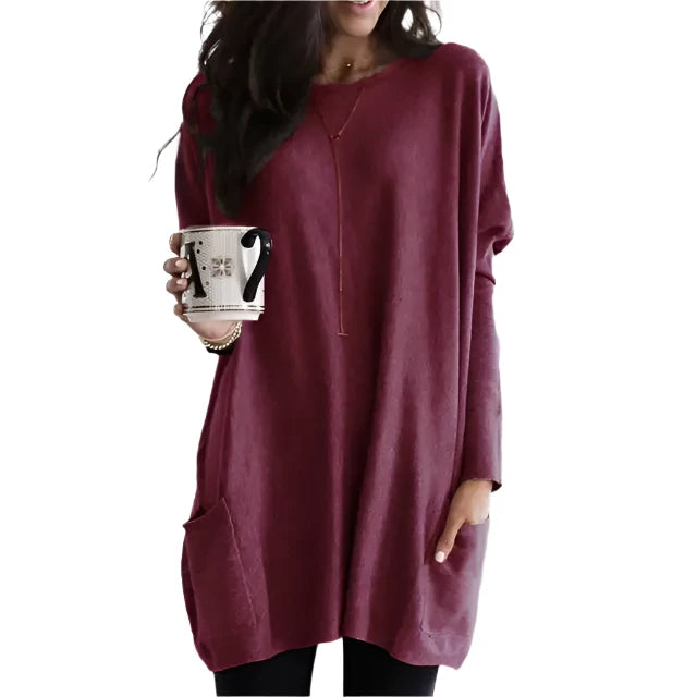 Amélie – Weiches Damen-Langarmtunik aus Strick