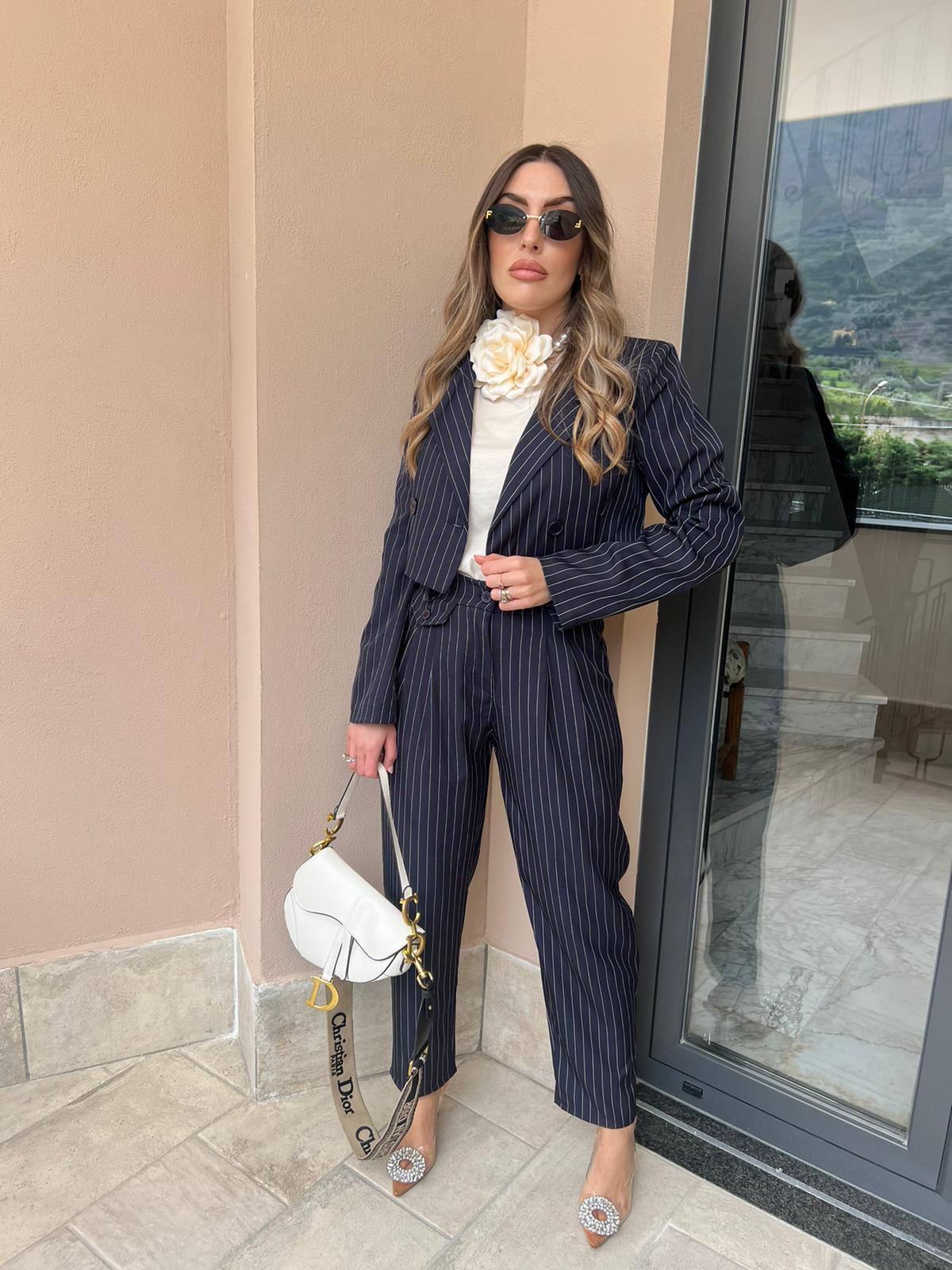 Marimar – Set aus übergroßem Damenblazer und Shorts