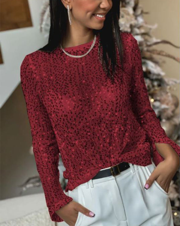 Rachel – Glitzerndes Damen Hemd mit Pailletten