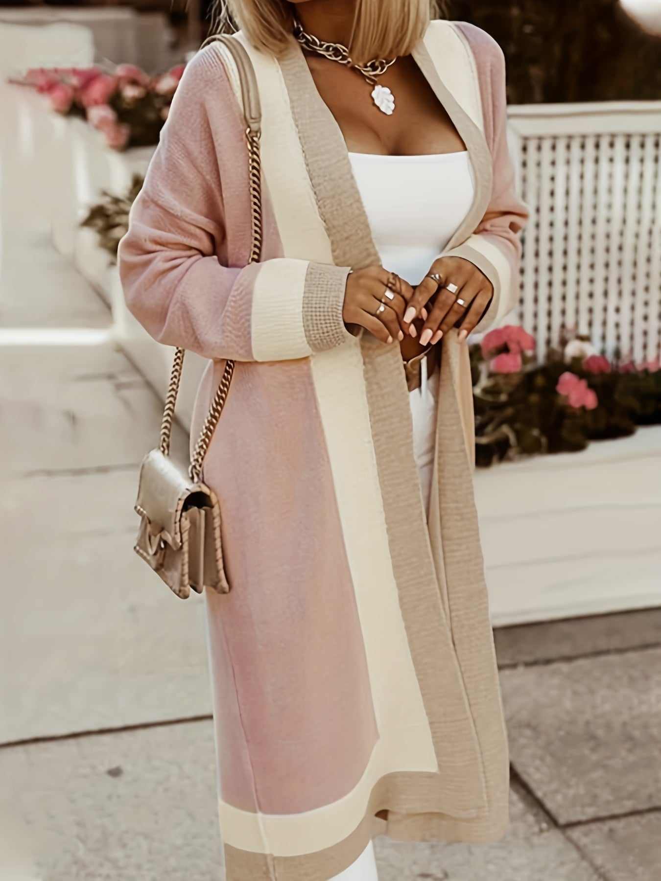 Amélie – Gemütliche Strickjacke mit offener Vorderseite für Damen