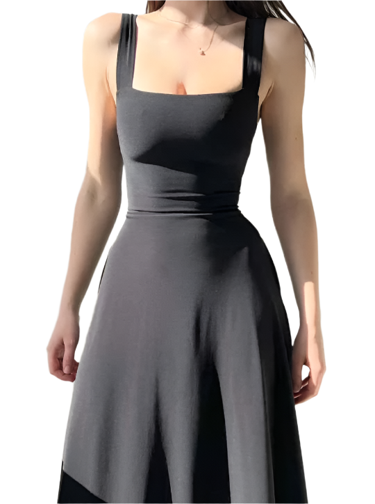 Isabella – Elegantes Damenkleid mit breiten Trägern