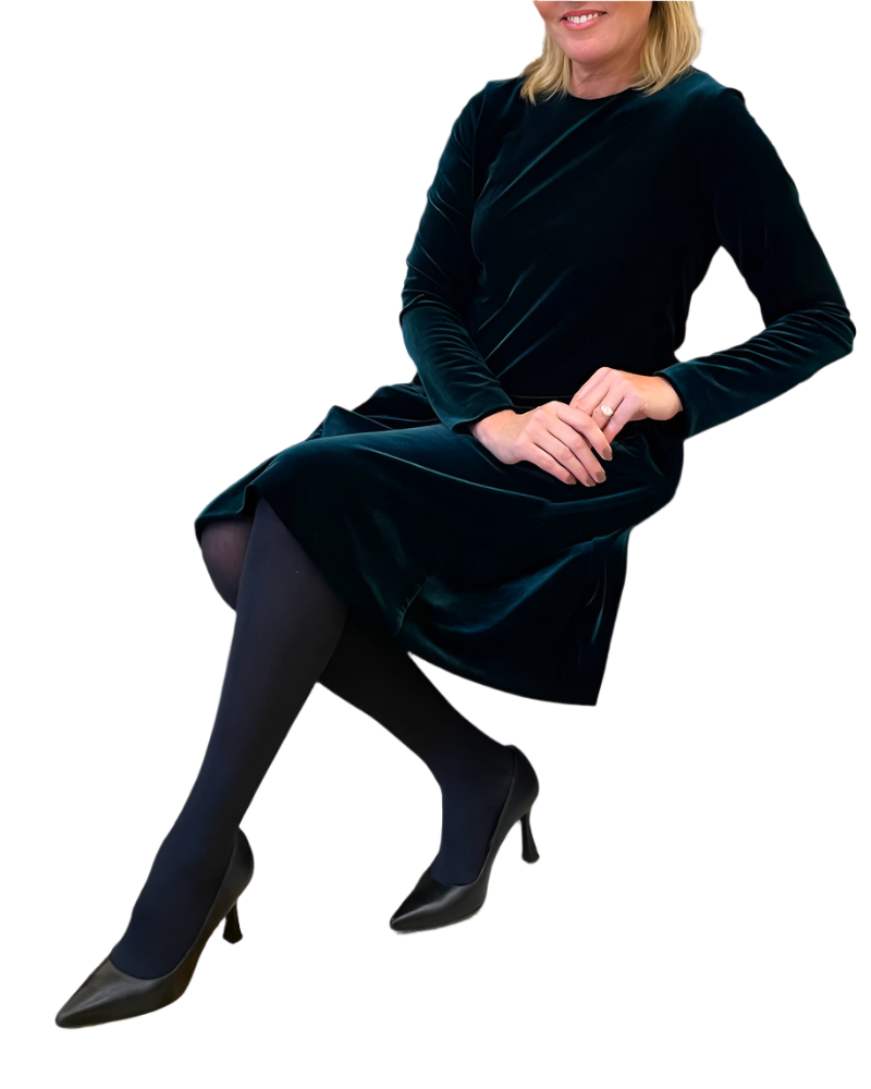 Giovanna – Elegantes A-Linien-Velvetkleid für Damen