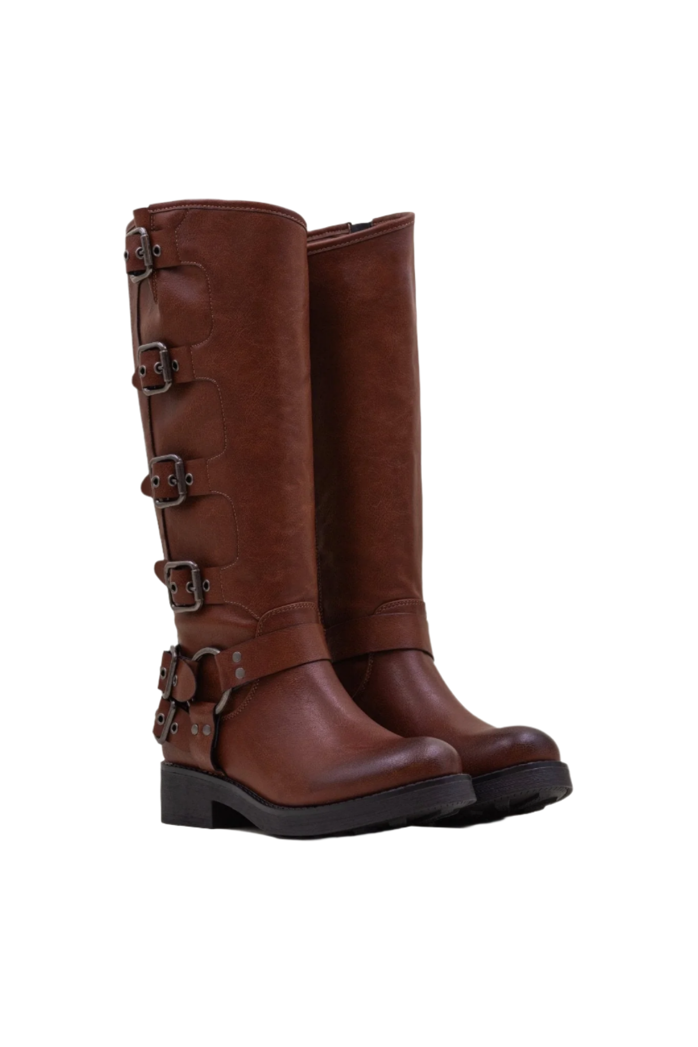 Giulia – Multi-Strap Damen Bikerstiefel für einen urbanen, rebellischen Stil