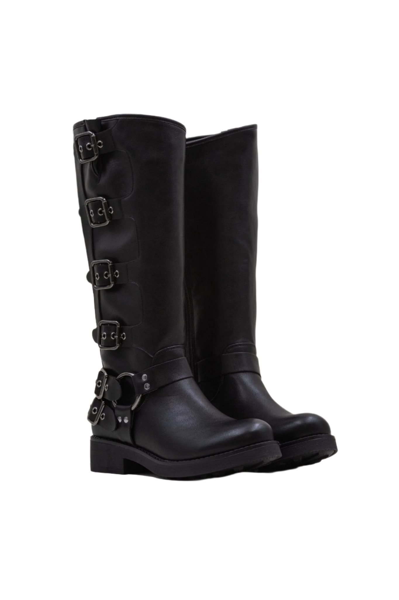 Giulia – Multi-Strap Damen Bikerstiefel für einen urbanen, rebellischen Stil