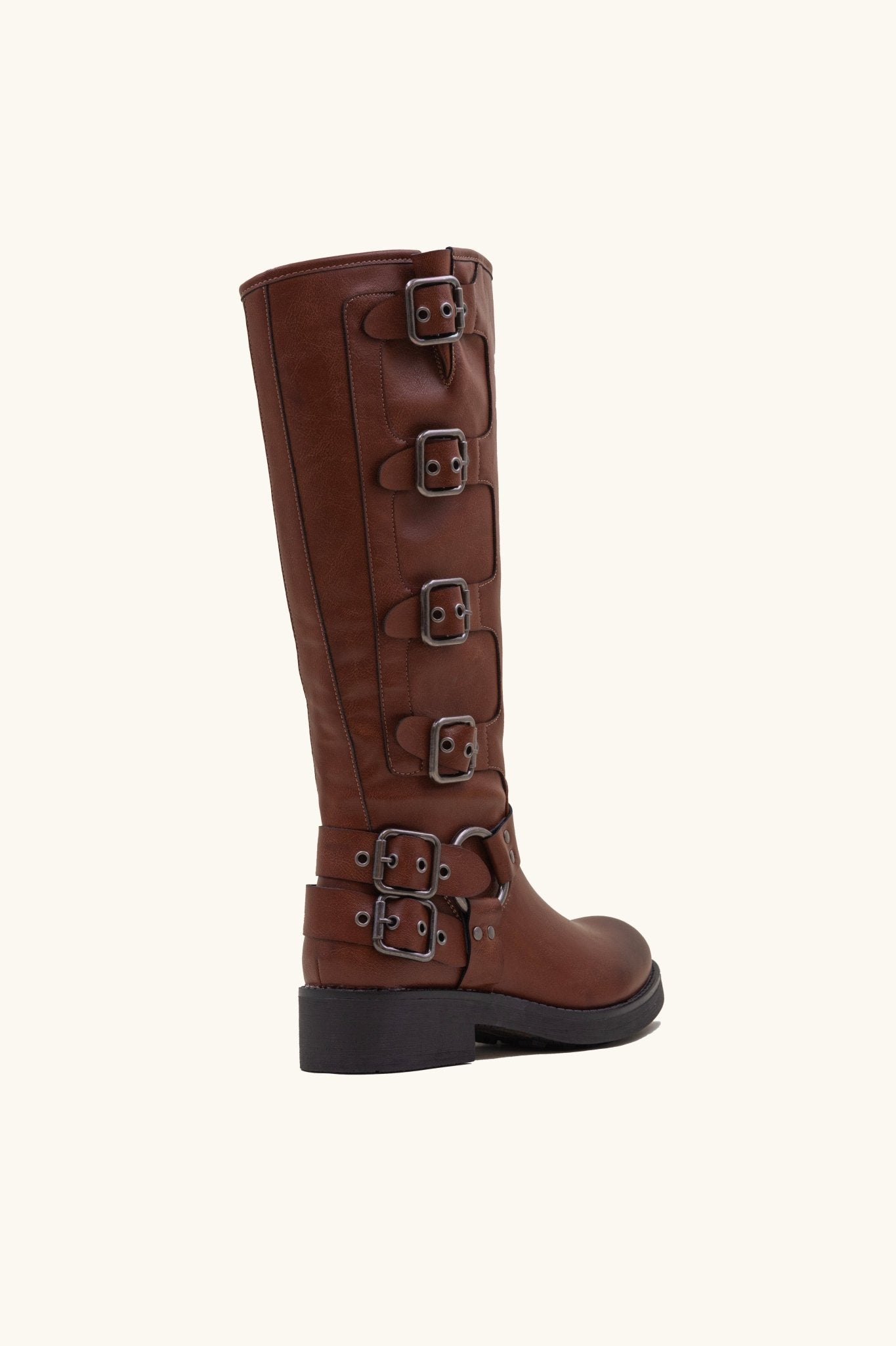 Giulia – Multi-Strap Damen Bikerstiefel für einen urbanen, rebellischen Stil