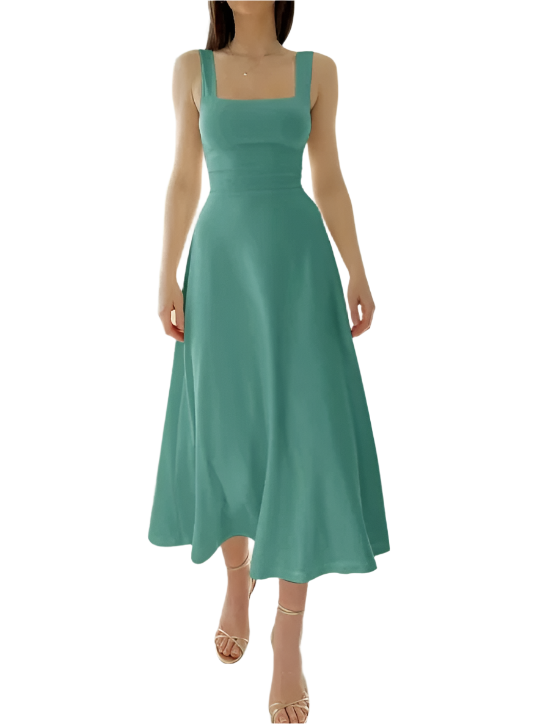 Isabella – Elegantes Damenkleid mit breiten Trägern