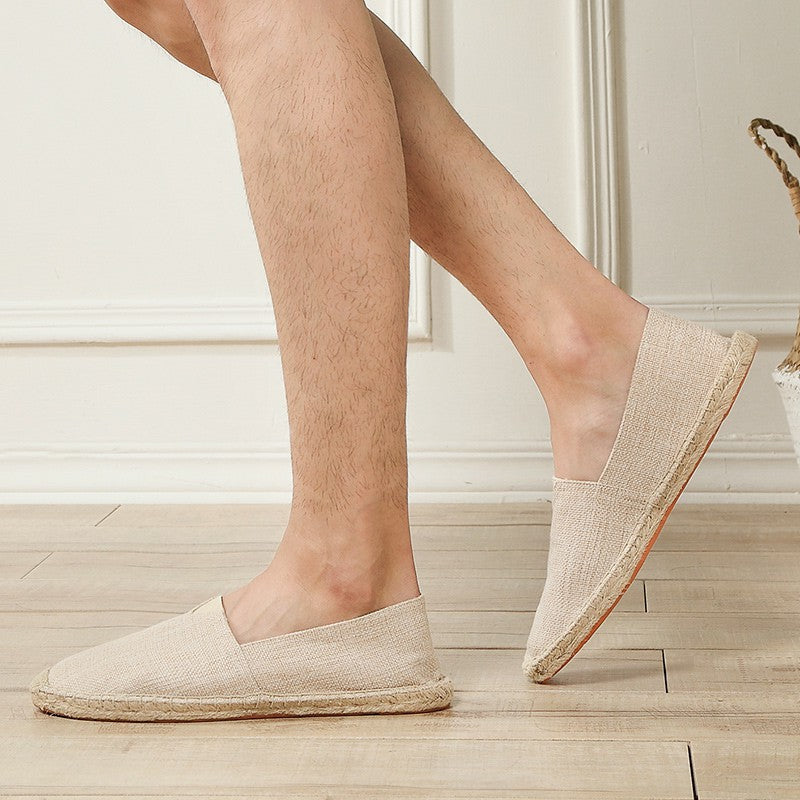Sebastian – Herren Canvas-Espadrilles mit Jutesohle