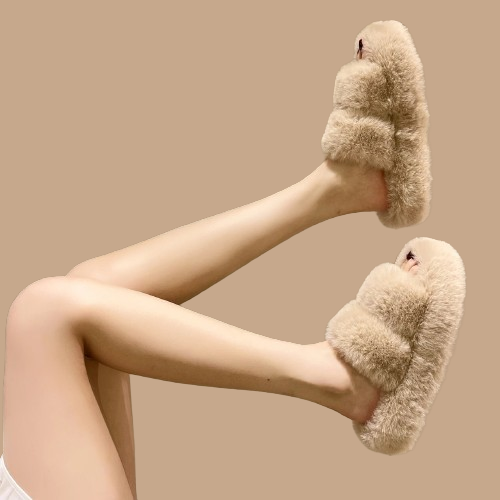 Giulia – Flauschige Plateau-Hausschuhe für Damen