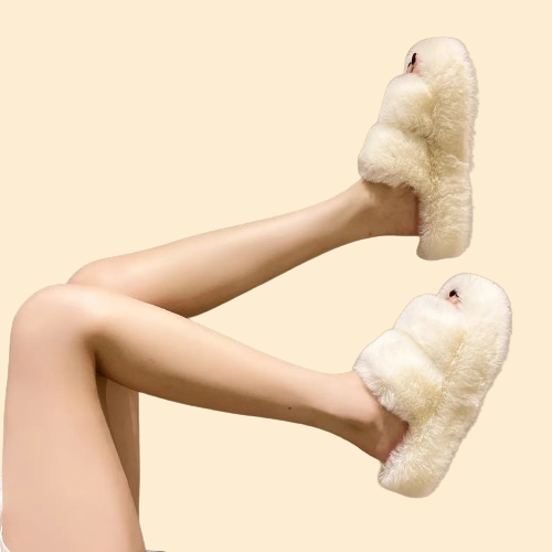 Giulia – Flauschige Plateau-Hausschuhe für Damen