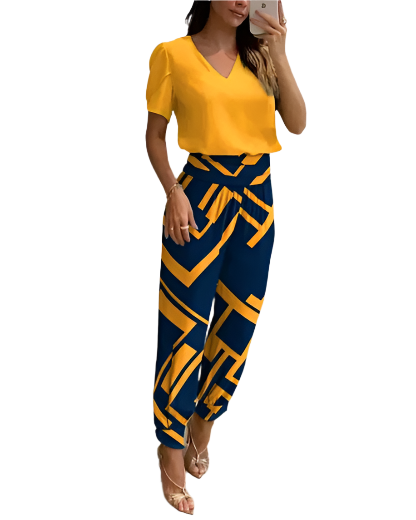Giovanna – Stilvolles Damen-Top und Hosen-Set