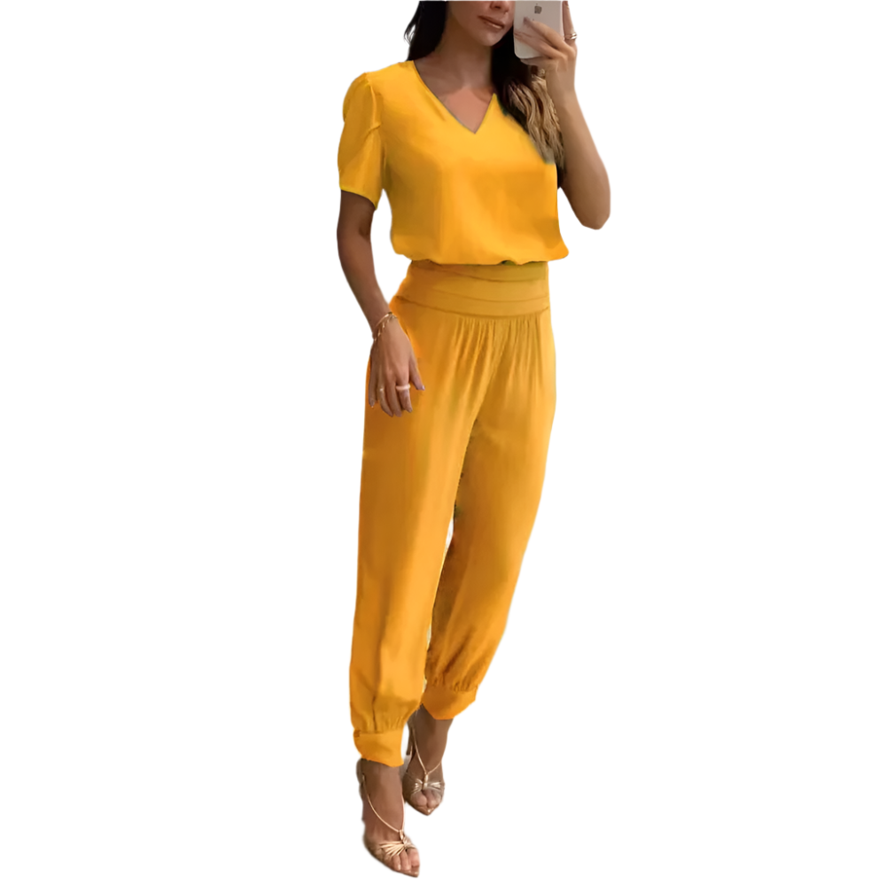 Giovanna – Stilvolles Damen-Top und Hosen-Set