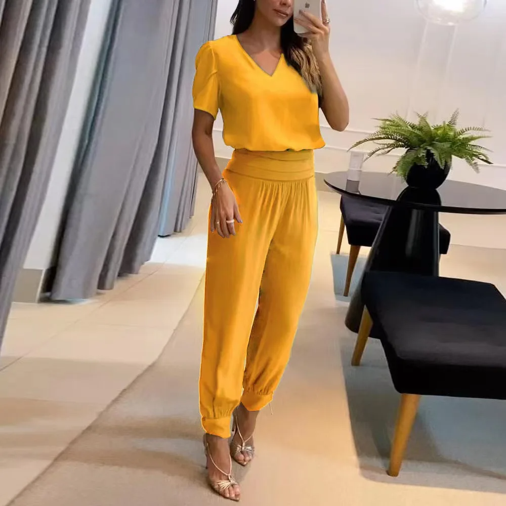 Giovanna – Stilvolles Damen-Top und Hosen-Set