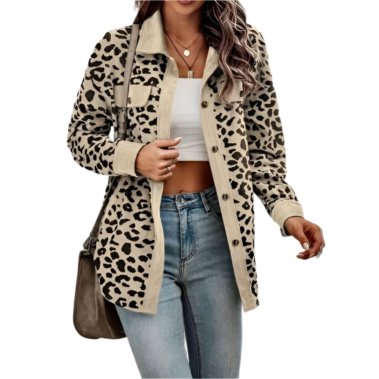 Sofia – Leopardprint-Mantel für Damen