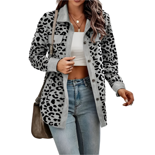 Sofia – Leopardprint-Mantel für Damen