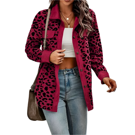 Sofia – Leopardprint-Mantel für Damen