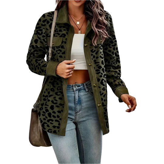 Sofia – Leopardprint-Mantel für Damen