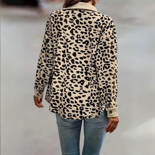 Sofia – Leopardprint-Mantel für Damen